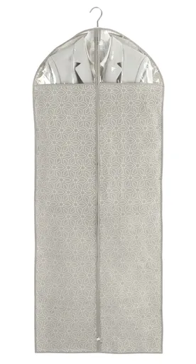 Husa pentru costum, Wenko, Balance, 60 x 150 cm, polipropilena, grej/transparent