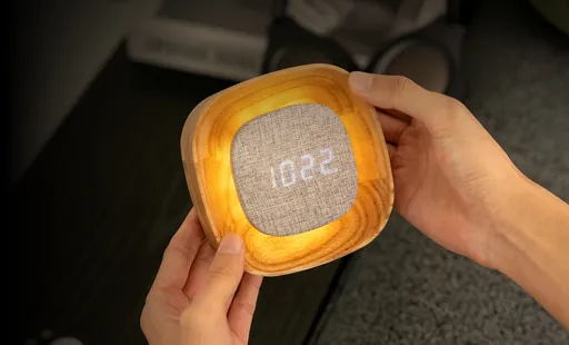 Ceas deșteptător Lumos, variante multiple - Gingko Variantă: pătrat, frasin