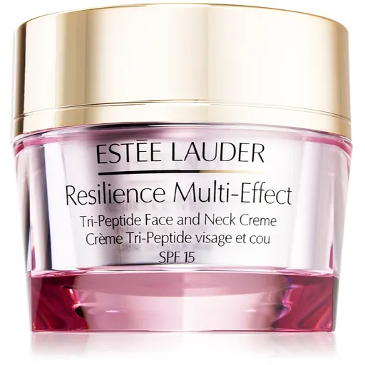 Estée Lauder Resilience Multi-Effect Tri-Peptide Face and Neck Creme SPF 15 cremă intens hrănitoare pentru piele normală și mixtă SPF 15 50 ml