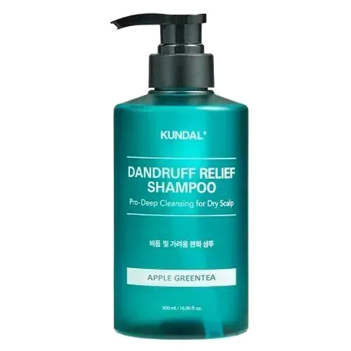 KUNDAL Șampon împotriva mătreții și mâncărimii scalpului Apple Greentea (Dandruff Relief Shampoo) 500 ml