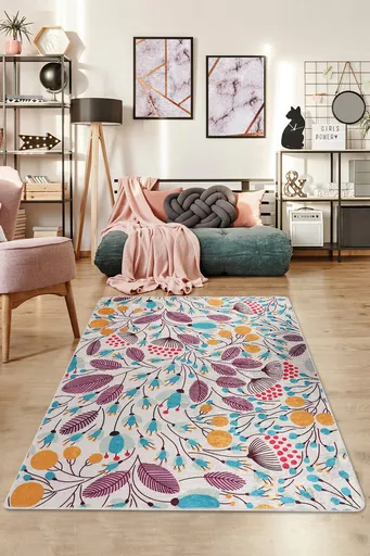 Covor, Herbs Djt, 80x140 cm, Multicolor