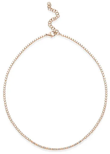 Rosato Colier elegant bronz cu zirconi Cubica RZC039