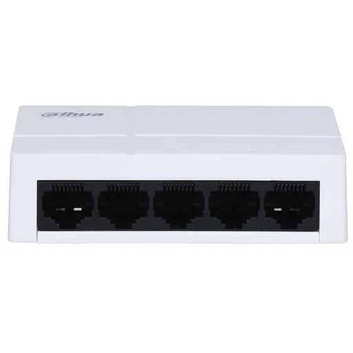 Switch 5 porturi gigabit Eco Series Dahua PFS3005-5GT-L-V2, fara management, plug and play