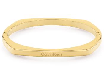 Calvin Klein Brățară solidă din oțel placată cu aur Bold Metals 35000556 6,8 cm