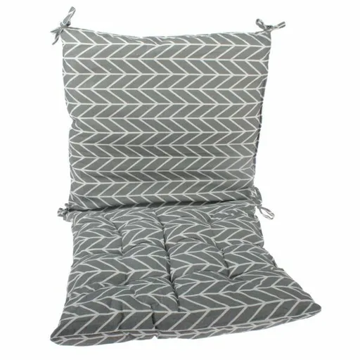 Pernă de scaun și spătar gri, 40 x 40