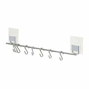 Compactor Autoadeziv agățat bar de bucătărieBestlock Magic, 8 cârlige