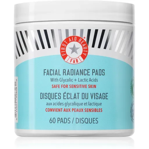 First Aid Beauty Facial Radiance Pads tampoane exfoliante pentru strălucirea și netezirea pielii 60 buc