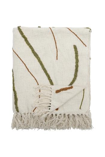 Bloomingville pléd 150 x 130 cm bézs