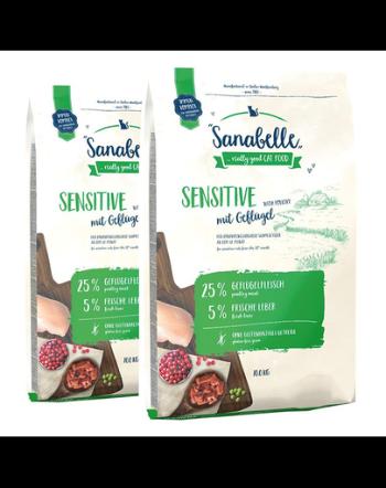 SANABELLE Sensitive Hrana uscata cu pasare pentru pisici adulte 20 kg (2 x 10 kg)