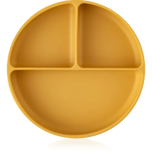 Petite&Mars Take&Match 6m+ farfurie compartimentată rotund Intense Ochre 1 buc