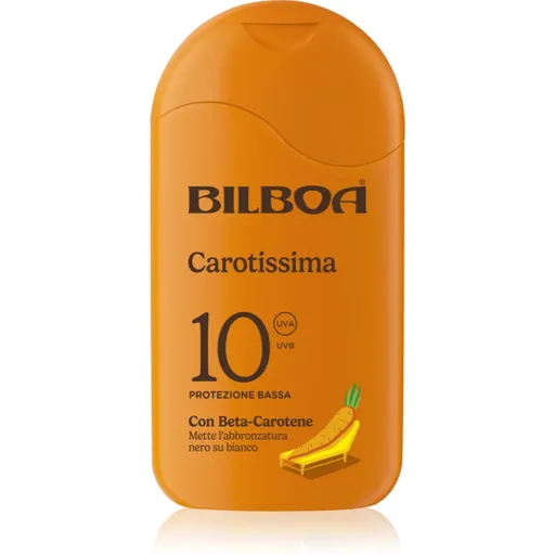 Bilboa Carotissima Crema loțiune pentru plaja cu beta-caroten SPF 10 200 ml