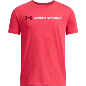 Under Armour WORDMARK Chlapecké triko, červená, velikost