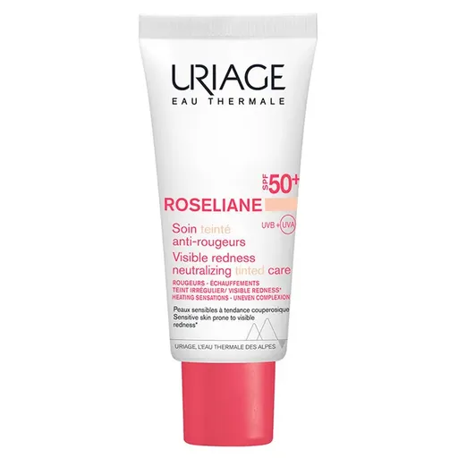 Uriage CC cremă pentru piele sensibilă predispusă la înroșire SPF 50+ Roséliane (CC Cream) 40 ml