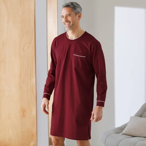 Cămașă de noapte cu bordură contrastantă