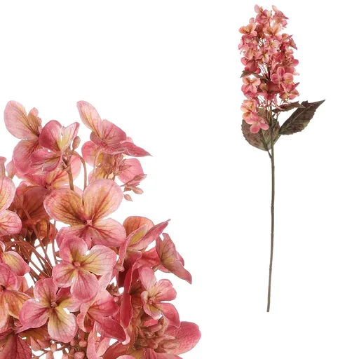 Floare artificială Hortensie roz, 72 cm