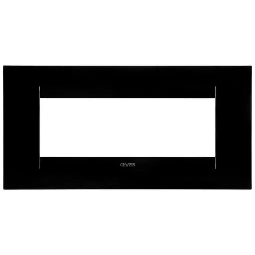 Rama ornament 6 module Gewiss Chorus Geo GW16406TN, negru toner