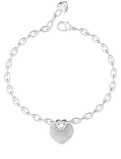 Guess Brățară romantică din oțel Crazy In Love JUBB05214JWRH 18.5 cm