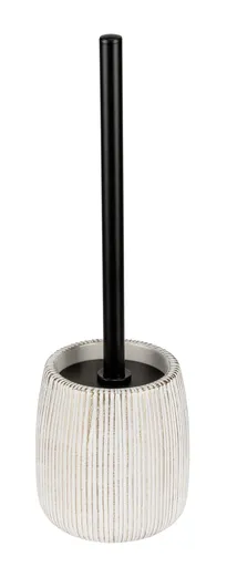 Perie pentru toaleta cu suport Pascoli, Wenko, 12x38 cm, ceramica/inox, multicolor