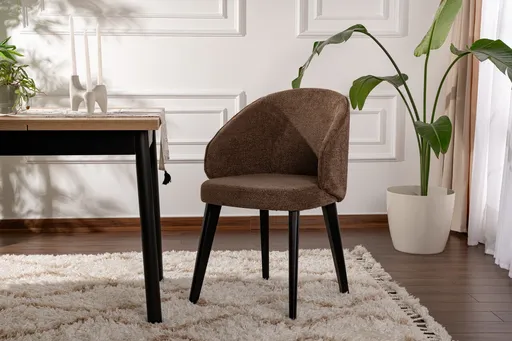 Set scaune 2 piese, Hanah Home, Bentley, Maro / Negru