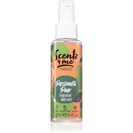 Yardley Scentz 4 Me Passionate Pear Body Mist pentru femei 100 ml