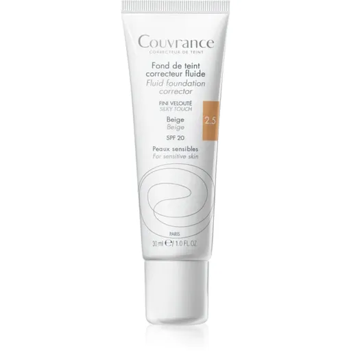 Avène Couvrance Fluid Foundation Corrector makeup lichid SPF 20 culoare 2.5 Beige 30 ml