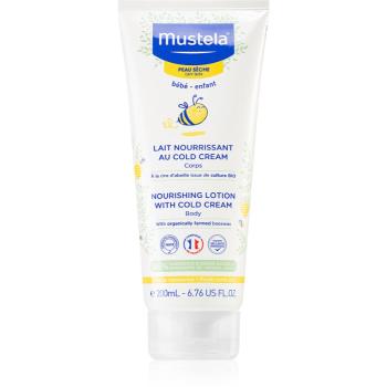 Mustela Bébé Soin lapte de corp contine emulsie Cold cream 200 ml