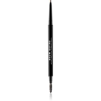 MUA Makeup Academy Brow Define creion sprâncene precise cu pensula culoare Dark Brown 0,3 g