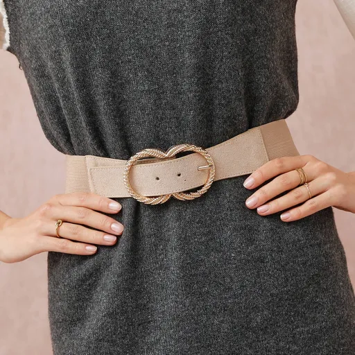 Curea elastică cu cataramă dublă