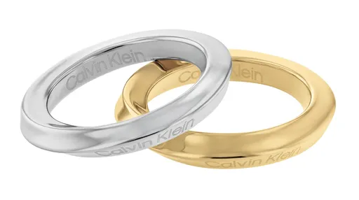 Calvin Klein Set elegant de inele din oțel Sculptural 35000330 56 mm