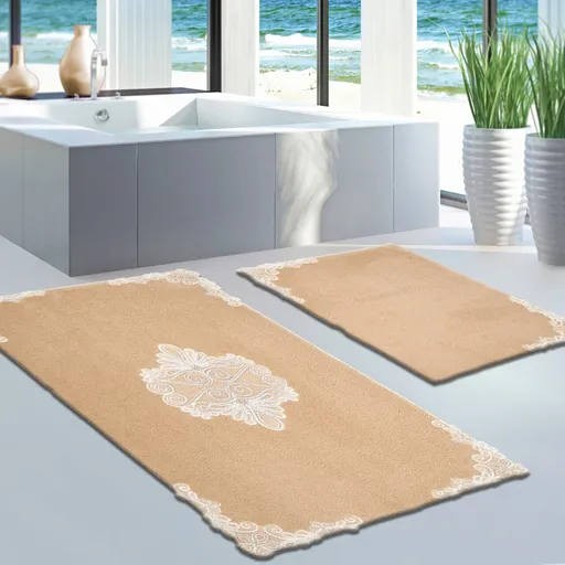 Set covorase de baie, L'essentiel Maison, Cot-Klzt5-32, Cappuccino