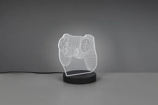 Lampa de masa Joy, RL, 16x12x17 cm, 1.5W, 1x SMD, plastic, negru