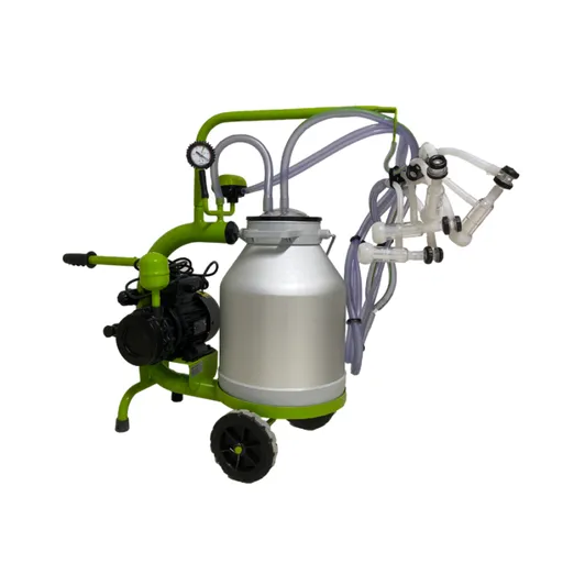 Aparat de muls oi, 2 posturi, 1 bidon 30l aluminiu, pahare plastic, 250l/min, 550W