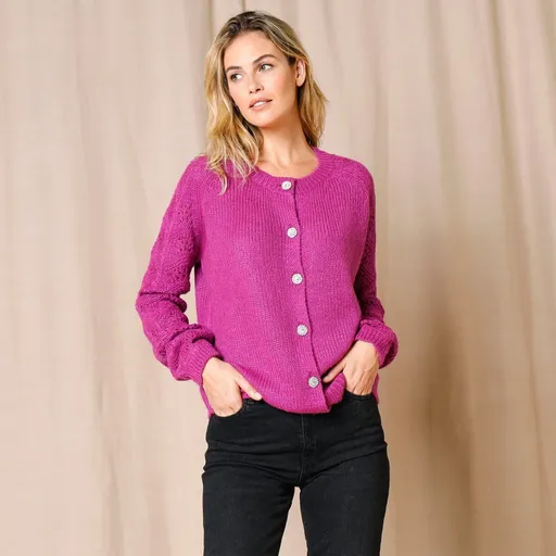 Pulover elastic cu nasturi bijou