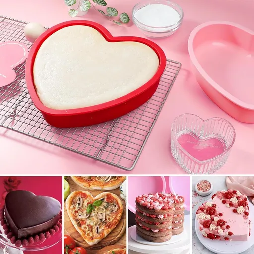 Formă de tort din silicon în formă de inimă