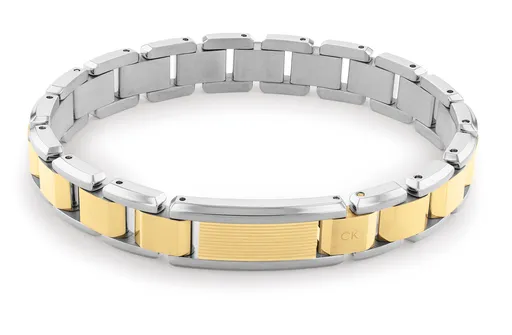 Calvin Klein Brățară bicoloră din oțel pentru bărbați Link 35000287