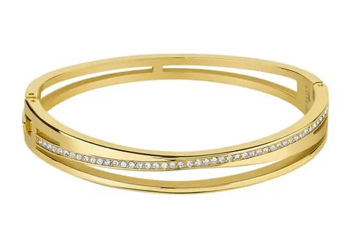 Lotus Style Brățară solidă placată cu aurfemeie de bază LS2113-2 / 2