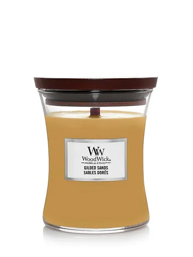 WoodWick Lumânare parfumată Gilded Sands 275 g