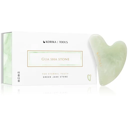 KORIKA Gua Sha piatră de jad verde (Gua Sha Stone)