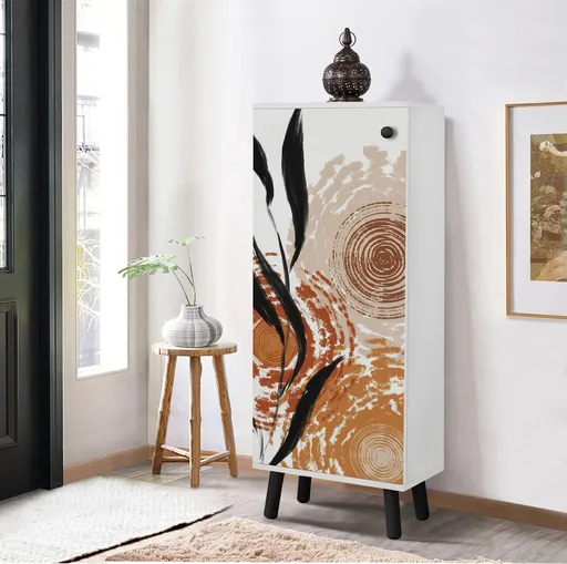 Pantofar, Hanah Home, Vegas, 50x135x38 cm, Alb/Negru