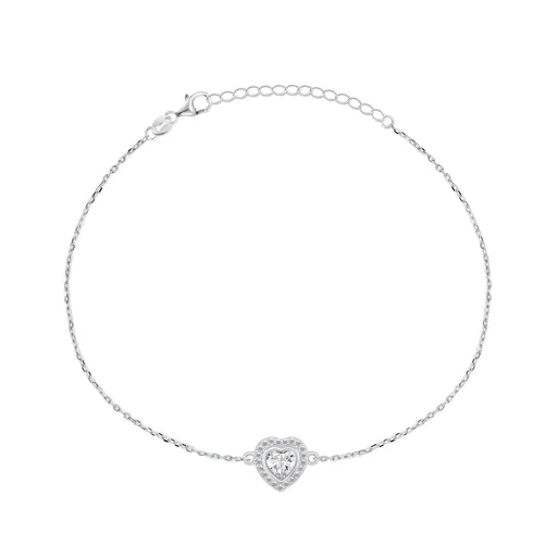 Brilio Silver BrățarăRomantica frumoasă din argint cu zirconiu BR23W