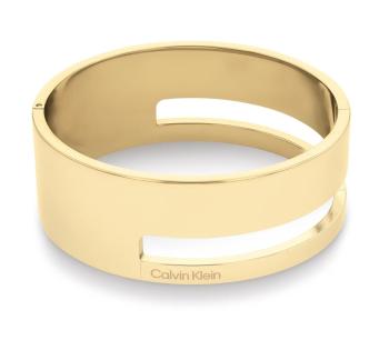 Calvin Klein Brățară solidă placată cu aur Geometric Essentials 35000673