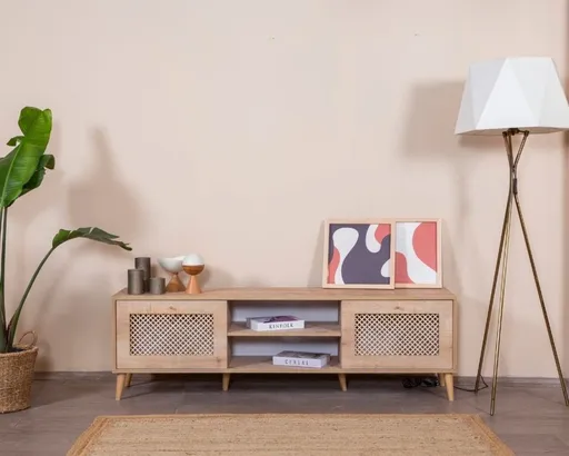 Comoda TV, Hanah Home, Goose, 55x180x41 cm, Stejar