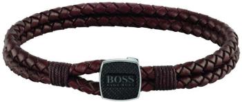 Hugo Boss Brățară modernă din piele maro 1580048 19 cm