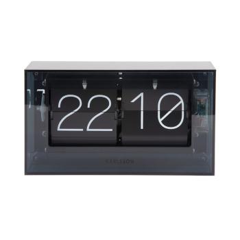 Karlsson 5976BK Ceas de birou/perete de designnegru, 21 cm