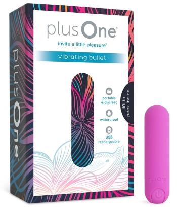 PlusOne Mini vibrator roz închis