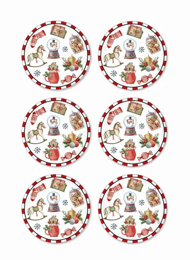 Set platouri servire desert, Hermia, 280TMA1624, Multicolor