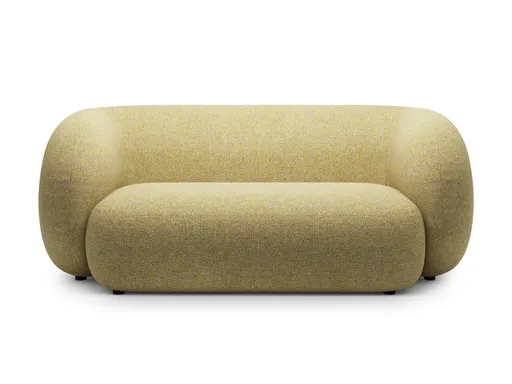 Canapea modulara 2 locuri, Kate, Micadoni Home, 183x99x76 cm, tesatura structurata, galben melanj