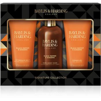 Baylis & Harding Black Pepper & Ginseng set cadou pentru față, corp și păr pentru bărbați