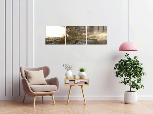 Tablou decorativ, 1303, 40 x 40 cm, 3 piese, Multicolor