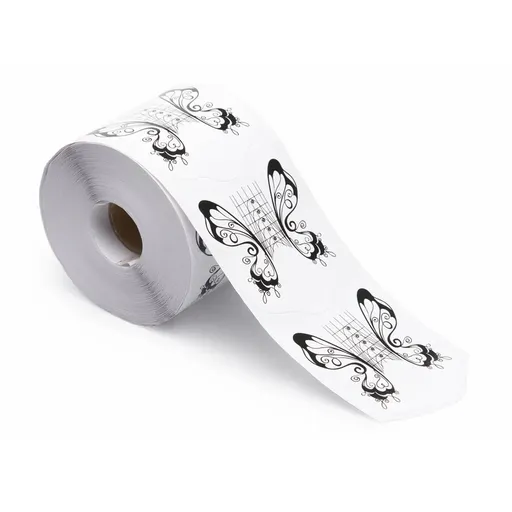 Rola Sablon Fluture Alb-Negru Oranjollie 300buc